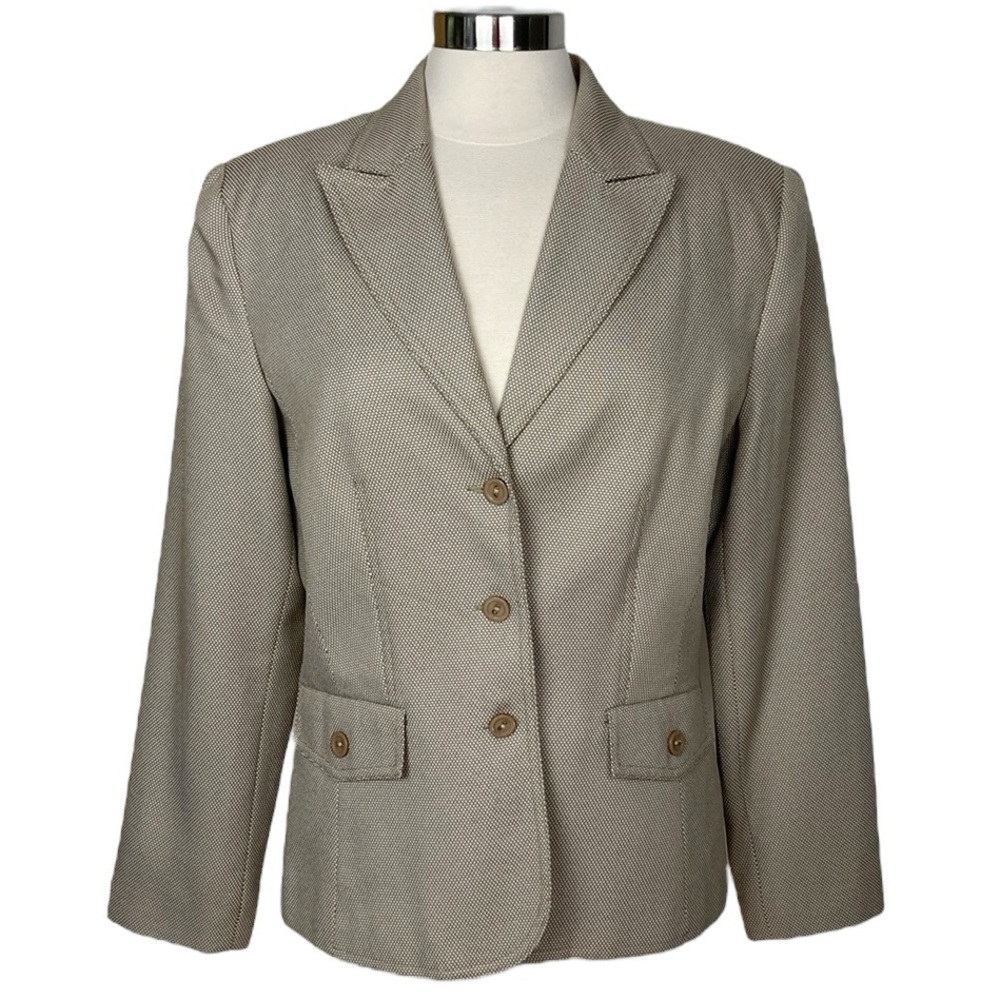 Giorgio Sant'Angelo Tan 3 Button Classic Blazer